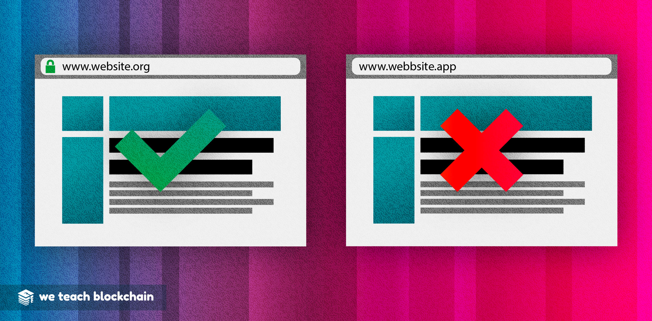 Use the correct URL to avoid getting phished